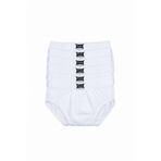 Tutku İç Giyim Pamuklu Erkek Slip Külot Don 6'lı Paket Beyaz (Beyaz, XXL)
