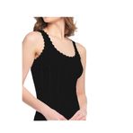 Tutku Jakarlı Geniş Askılı Atlet, 3'lü Set, Siyah, S/M Beden