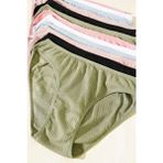Tutku Kadın 12'li Cotton Bikini Seti Nefen Alan Doku Kumaş Hipster Model Çok Renkli Rahat Tasarım