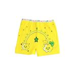 Tutku Kadın 6'lı Paket Baskılı Elastan Kız Çocuk Külot Boxer Şort, Sarı, 3-4 Yaş