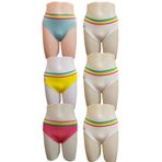 Tutku Kadın 6'lı Paket Karışık Renkler Bikini, Beyaz, Standart