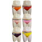 Tutku Kadın 6'lı Paket Karışık Renkler Bikini, Çok Renkli, Standart