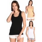 Tutku Kadın Atlet ELF568T0136CCM3 Beyaz 3'lü Paket %100 Pamuk Nefes Alabilir ve Ter Tutmayan - - - L - XL