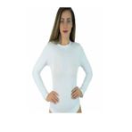 Tutku Kadın Beyaz Uzun Kollu Body, L Beden
