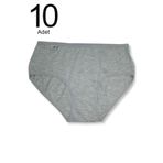 Tutku Kadın Gri Likralı Bato Külot, 10'lu Paket, L Beden