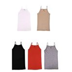 Tutku Kadın İç Giyim Atlet, Karışık Renkli, 5'li Set, 6XL Beden