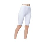 Tutku Kadın Kısa Penye Tayt, Beyaz, L/XL Beden, 2'li Set