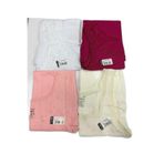 Tutku Kadın Renkli İp Askı Jakarlı Kalın Askı Pamuklu Body Atlet, 4'lü Set, Ekru, 3XL