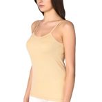 Tutku-Kadın Ten 3'Lü Paket Pamuklu Ribana İp Askılı Atlet (Ten / 3XL)