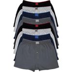 Tutku Karışık Renk Penye Havlu Bel 8'li Erkek Boxer