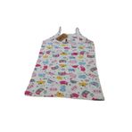 Tutku Kız Çocuk Atlet, Askılı, Baskılı Desen, Beyaz, 7-8 Yaş