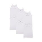 Tutku Kız Çocuk Beyaz İp Askılı Atlet, 11-12 Yaş, 6'lı Set