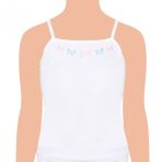 Tutku Kiz Cocuk Ip Aski Islemeli Atlet 0165 6Li Paket