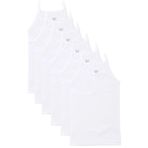 Tutku Kız Çocuk İp Askılı Biyeli Atlet, Beyaz, 9-10 Yaş, 6'lı Set