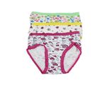 Tutku Kız Çocuk Renkli 6 Adet Karışık Desenli Slip Külot, Çok Renkli, 5-6 Yaş