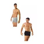 Tutku LİKRAT1110 Erkek Likralı Elastan Boxer 3 Siyah 3 Gri Çinar Tekstil