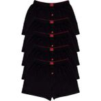 Tutku Penye 5'li Erkek Boxer Pamuklu Rahat Bol Kesim - Siyah - 2XL