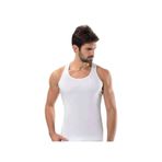 Tutku Ribana Spor Erkek Beyaz Atlet, 3 Adet, XL Beden