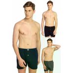Tutku TUTKU ERKEK PENYE DÜZ BOXER Erkek Penye Düz Boxer Siyah + Füme + Lacivert 6 Adet Abani Classic
