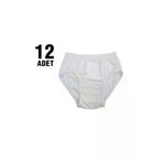 Tutku TYC00605929496 Erkek Çocuk Beyaz Slip Külot 12'li 28601