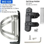 Tutucu N Adaptör 2 Stili Yükseklik Ayarlı Sol Orta Sağ Şişe Girişli Bisiklet Sırt Çantası Mtb Yol Bisikleti Su Içme Kabı Alüminyum Çerçeve Naylon Taban (Yurt Dışından) - Beyaz - 1