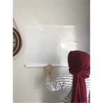 Tutunabilir Kağıt 2 Tane Beyaz Tahta Akıllı Kağıt Tahta 60X100 Yazı Tahtası + Kalem Duvara,cama,tahtaya Uygulanır