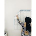 Tutunabilir Kağıt Haftalık Ders Çalışma Programı 120 x 100 cm + Kalem Şeffaf Yazı Tahtası