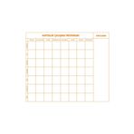 Tutunabilir Kağıt Haftalık Ders Çalışma Programı 9-10-11-12. Sınıf Akıllı Yazı Tahtası 120x100 Cm Kalem
