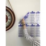 Tutunabilir Kağıt Kendinden Yapışan İngilizce Çarpım Tablosu ve Günlük Planlayıcı Poster Lacivert 100x56 cm Tekli