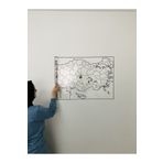 Tutunabilir Kağıt Türkiye Haritası Statik Akıllı Kağıt Yazı Tahtası 110x56 Cm Kalem Duvara,cama,tahtaya Uygulanır
