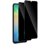 TUTUO Samsung Galaxy A06 4G için paravan koruma folyosu, kırılmaz cam için, 2 adet antispy zırhlı koruma camı, 9H sertlikte gözetleme önleyici gizlilik folyosu, çizilmez koruyucu cam, siyah