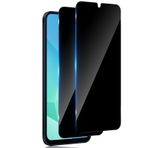 TUTUO Samsung Galaxy A16 5G için paravan koruma folyosu, kırılmaz cam için, 2 adet antispy zırhlı koruma camı, 9H sertlikte gözetleme önleyici gizlilik folyosu, çizilmez koruyucu cam, siyah