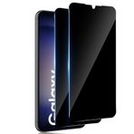 TUTUO Samsung Galaxy S23 5G için paravan koruma folyosu, kırılmaz cam için, 2 adet antispy zırhlı koruma camı, 9H sertlikte gözetleme önleyici gizlilik folyosu, çizilmez koruyucu cam - siyah