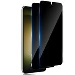 TUTUO Samsung Galaxy S23 Plus 5G için paravan koruma folyosu, kırılmaz cam için, 2 adet antispy zırhlı koruma camı, 9H sertlikte gözetleme önleyici gizlilik folyosu, çizilmez koruyucu cam - siyah