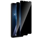 TUTUO Sony Xperia 1 VII için paravan koruma folyosu, kırılmaz cam için, 2 adet antispy zırhlı koruma camı, 9H sertlikte gözetleme önleyici gizlilik folyosu, çizilmez koruyucu cam - siyah