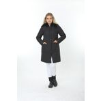TUTveAL Collection İthal Yumuşak Kürklü Mont, Büyük Beden Mont, Tavşan Tüylü Mont Kaban, Su Itici Mont,kapitone Mont