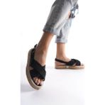 Tuuba Shoes Kadın Espadril Günlük Ayakkabı TR006Y04A - Siyah
