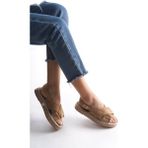 Tuuba Shoes Kadın Espadril Günlük Ayakkabı TR006Y04B - Vizon