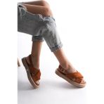 Tuuba Shoes Kadın Espadril Günlük Ayakkabı TUBA006Y04H - Taba