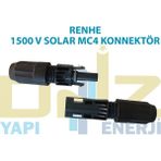 Tuv Sertifikalı Renhe Mc4 Solar Konnektör 1500V - 10lu set