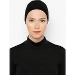 Tuva Bone Parizyen Bağcıklı Dikişsiz Bone Siyah - Standart