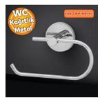 Tuvalet Kagitlik Aparat Kapali Wc Kagit Standi Bez Havluluk Paslanmaz Metal Saglam Krom