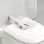 Tuvalet Kilitleri Bebek Kanıtı - Çift Düğme Tasarımlı Premium Bebek Geçirmez Klozet Kapağı Kilidi, Dayanıklı ABS Malzeme, Yeni yürümeye başlayan çocuklar için Kolay Kurulum Tuvalet Kilidi - Nihai