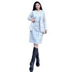 Tüvit Ceket Etek Takımı (Beyaz, L-XL)