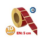 Tüvtürk Onaylı Kırmızı Kesik Reflektörlü Bant Gece Parlayan En 5 Cm 10 Mt İkaz Fosforlu Reflektif