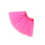tuwiwol Güzel Kızlar Bale Etek - Garantili Renk Ve Dayanıklılık Glitter Dans Tutu Naylon Dans Tutu Etek Kız Için Etek, Kırmızı gül, 1