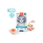 Tüy Yumağı Önleyici Kedi Ödül Maması Morina Balığı & Tavuk Hairball Control Kedi Ödül Kreması 5x14gr