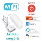 Tuya Su Tuyam Smart Su Sızıntı Alarmı 80DB Ses Siren Wifi Kaçak Sensörü Dedektörü