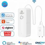 Tuyam smart Akıllı Zigbee Su Kaçak Sensörü Alarmlı Dedektör - 1 Adet