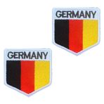 Tuyatezhi 2 adet Germany mini levha, eğlenceli yama, çıkarılabilir yama, naylon, taktik askeri bayrak, yama uygulaması, sırt çantaları, dış mekan çantaları, ceket, yelek, kıyafet, beyzbol şapkası